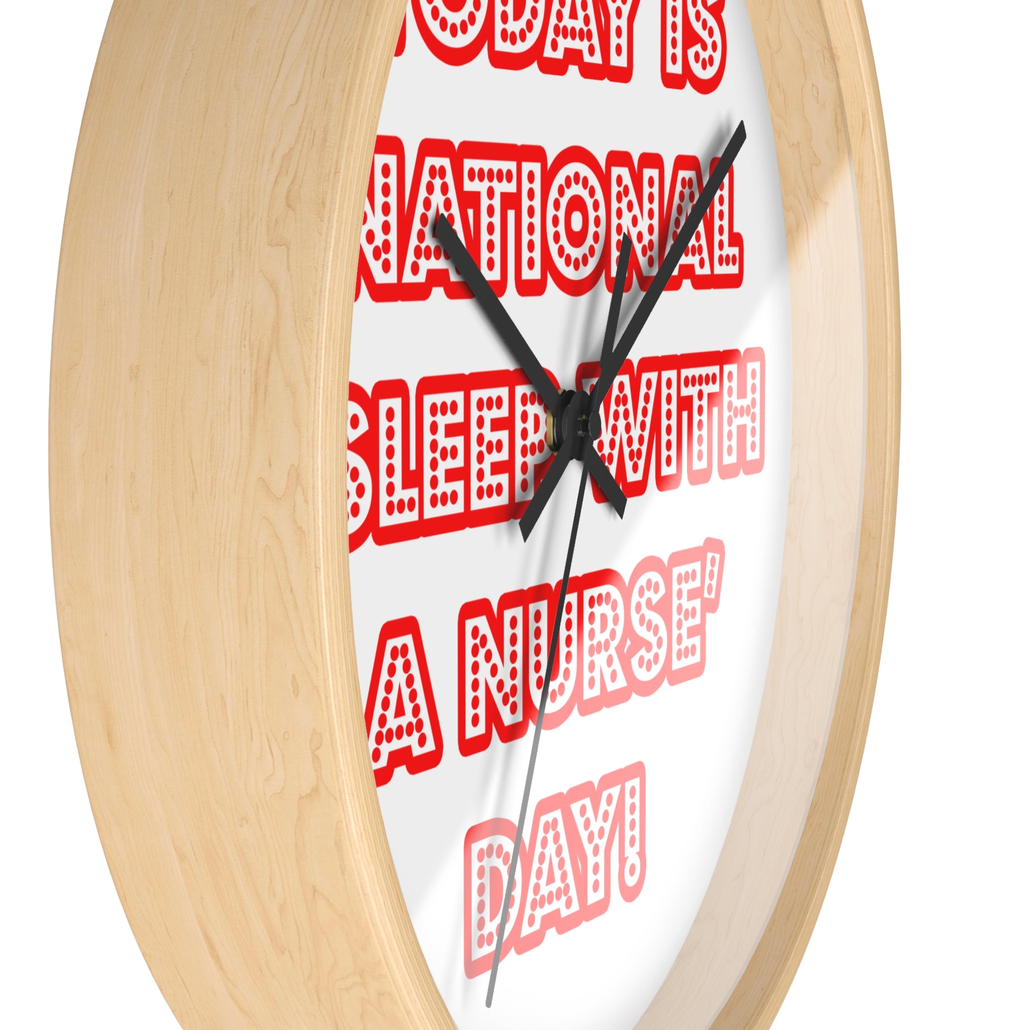 National 'Sleep With a Nurse' Day - Wall Clock