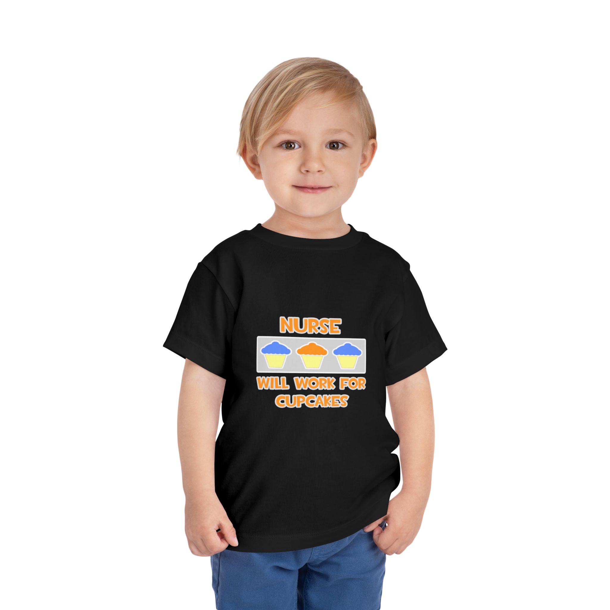 Nurse ... Will Work For Cupcakes - Toddler Short Sleeve Tee