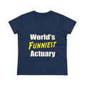 World's Funniest Actuary - Women's Midweight Cotton Tee