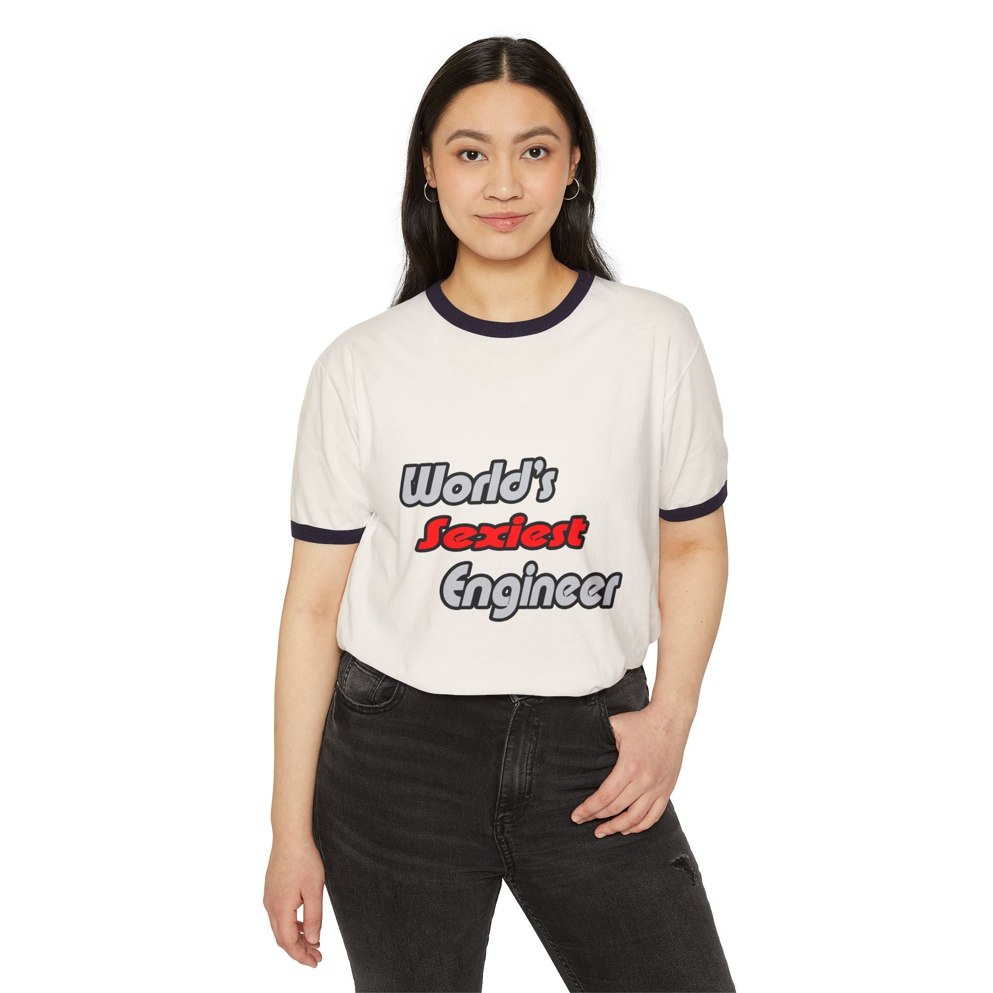 World's Sexiest Engineer - Unisex Cotton Ringer T-Shirt