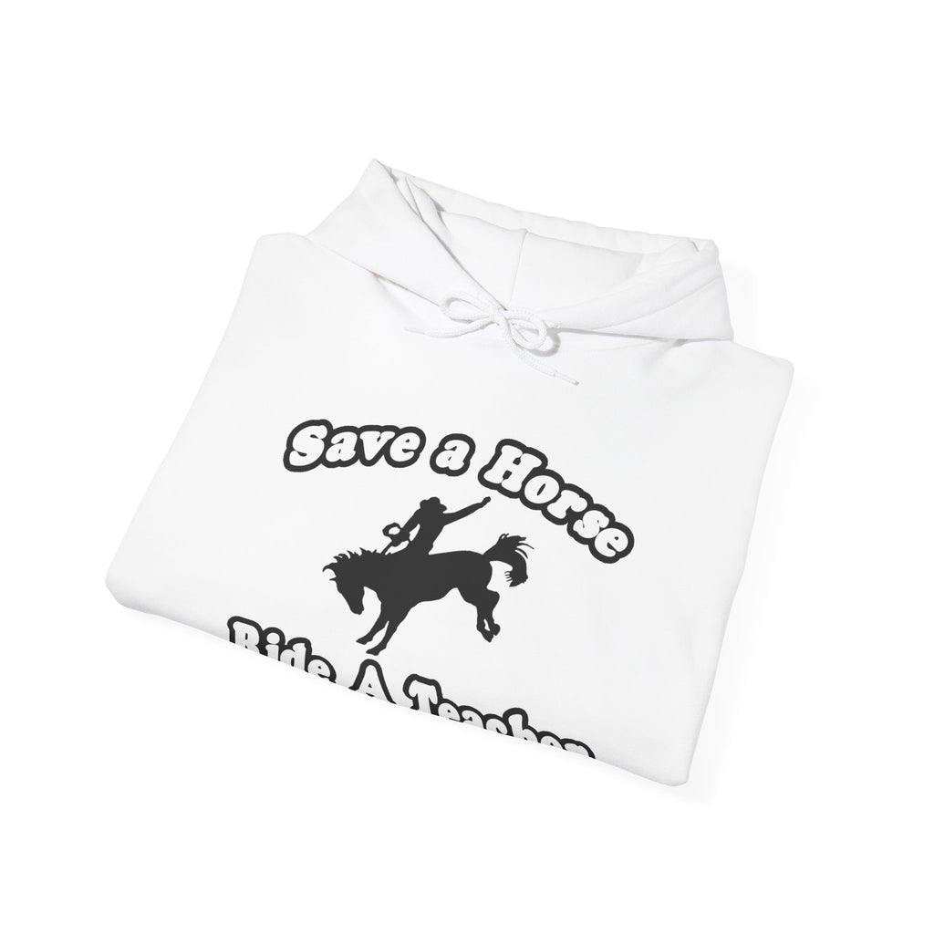 save horse ride teacher - Unisex Heavy Blend™ Hooded Sweatshirt