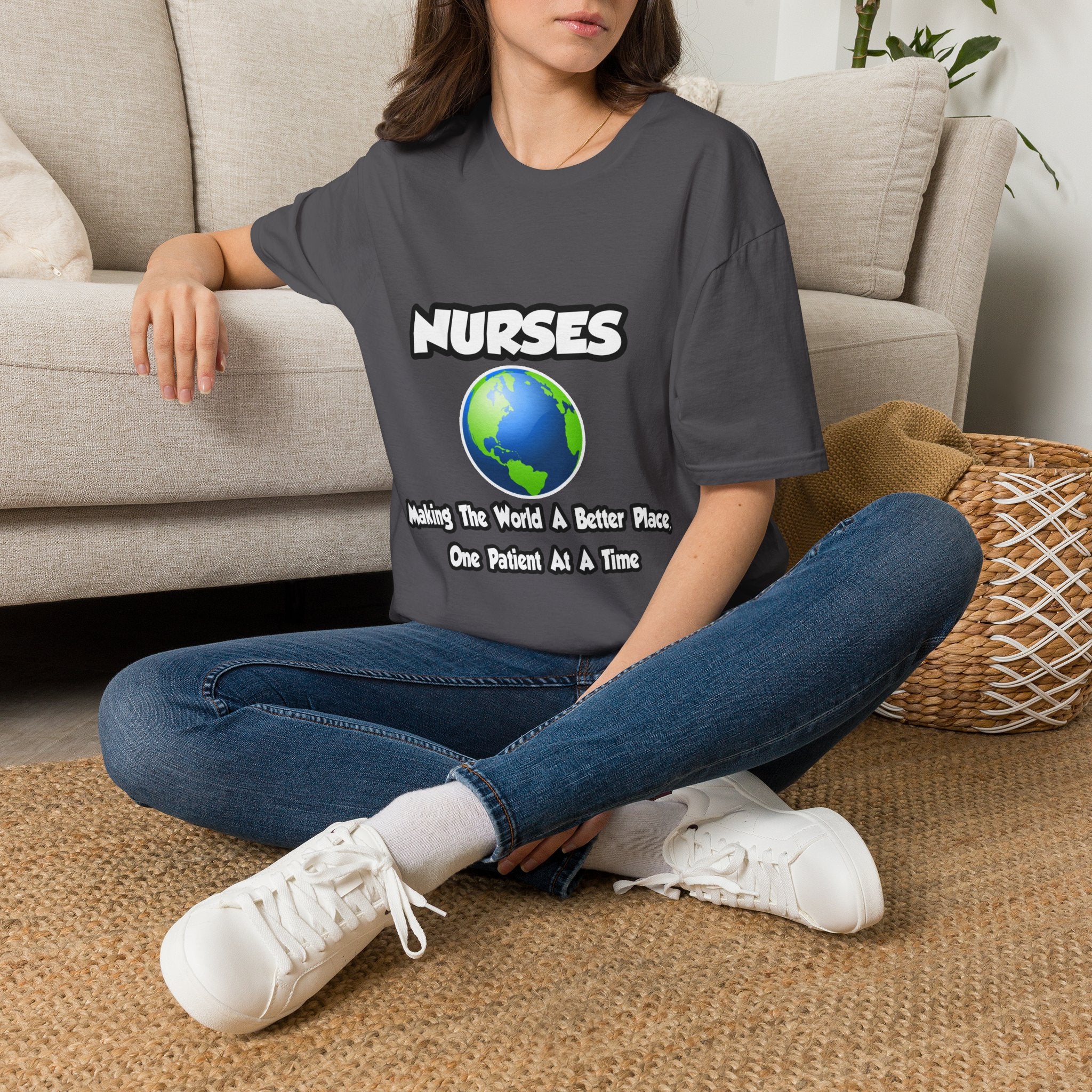 Nurses...Making the World a Better Place - Unisex Softstyle T-Shirt