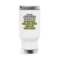 Funny Athletic Trainer T Shirts - Stainless Steel Travel Mug with Handle, 14oz