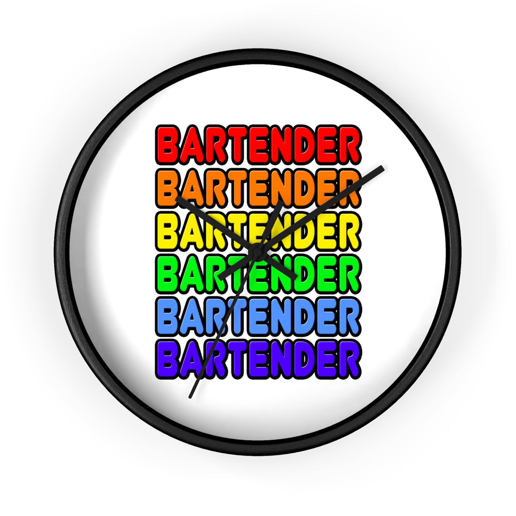 Rainbow Bartender - Wall Clock