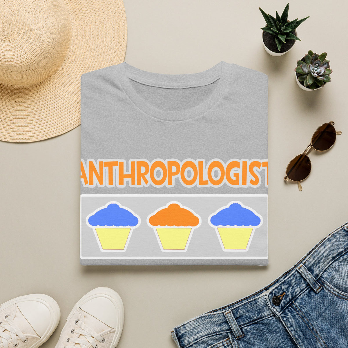 Anthropologist ... Will Work For Cupcakes - Unisex Softstyle T-Shirt