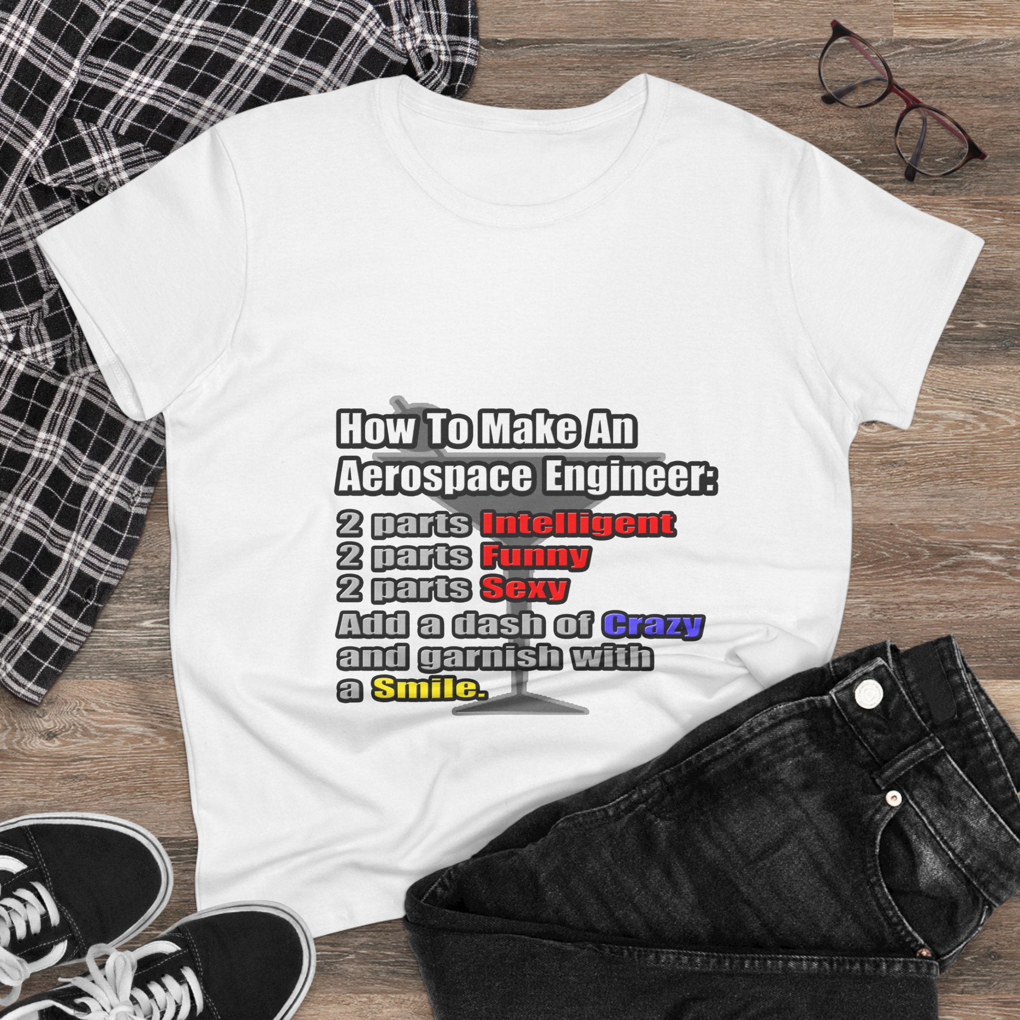 How To Make an Aerospace Engineer - Women's Midweight Cotton Tee