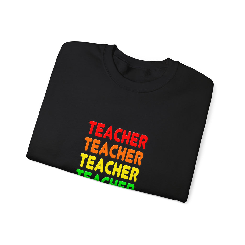 Rainbow Teacher - Unisex Heavy Blend™ Crewneck Sweatshirt
