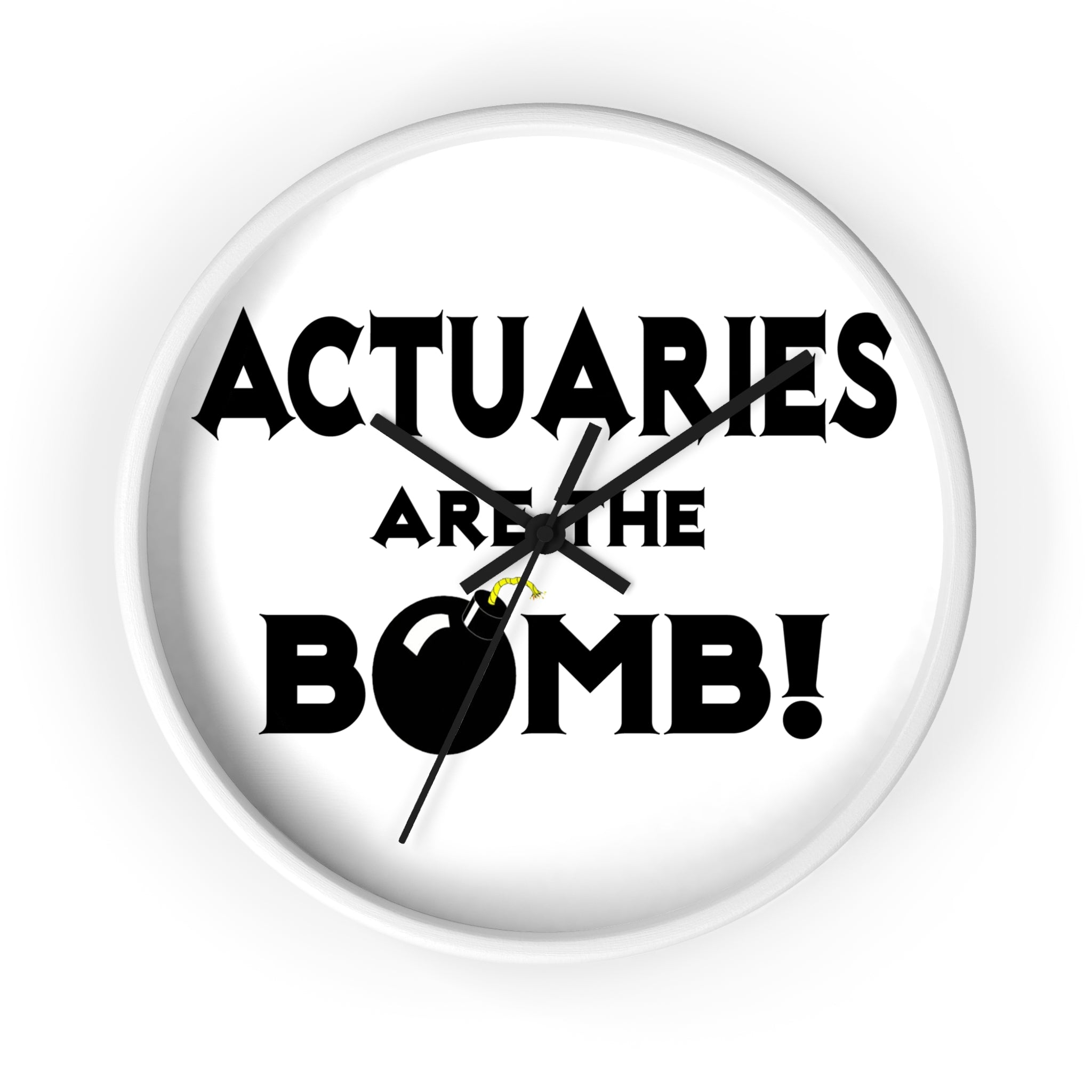 Actuaries Are The Bomb! - Wall Clock