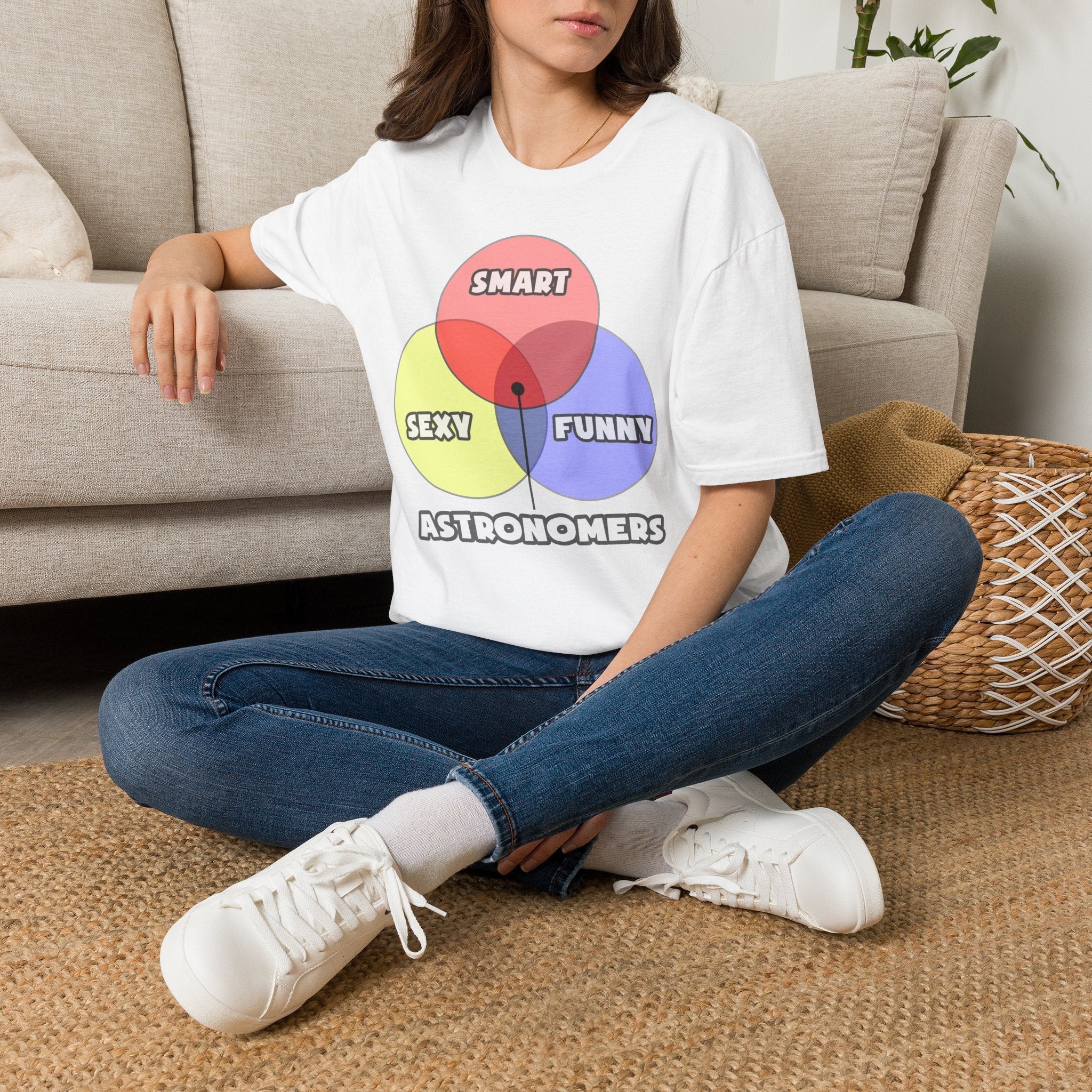 Venn Diagram .. Astronomers - Unisex Softstyle T-Shirt