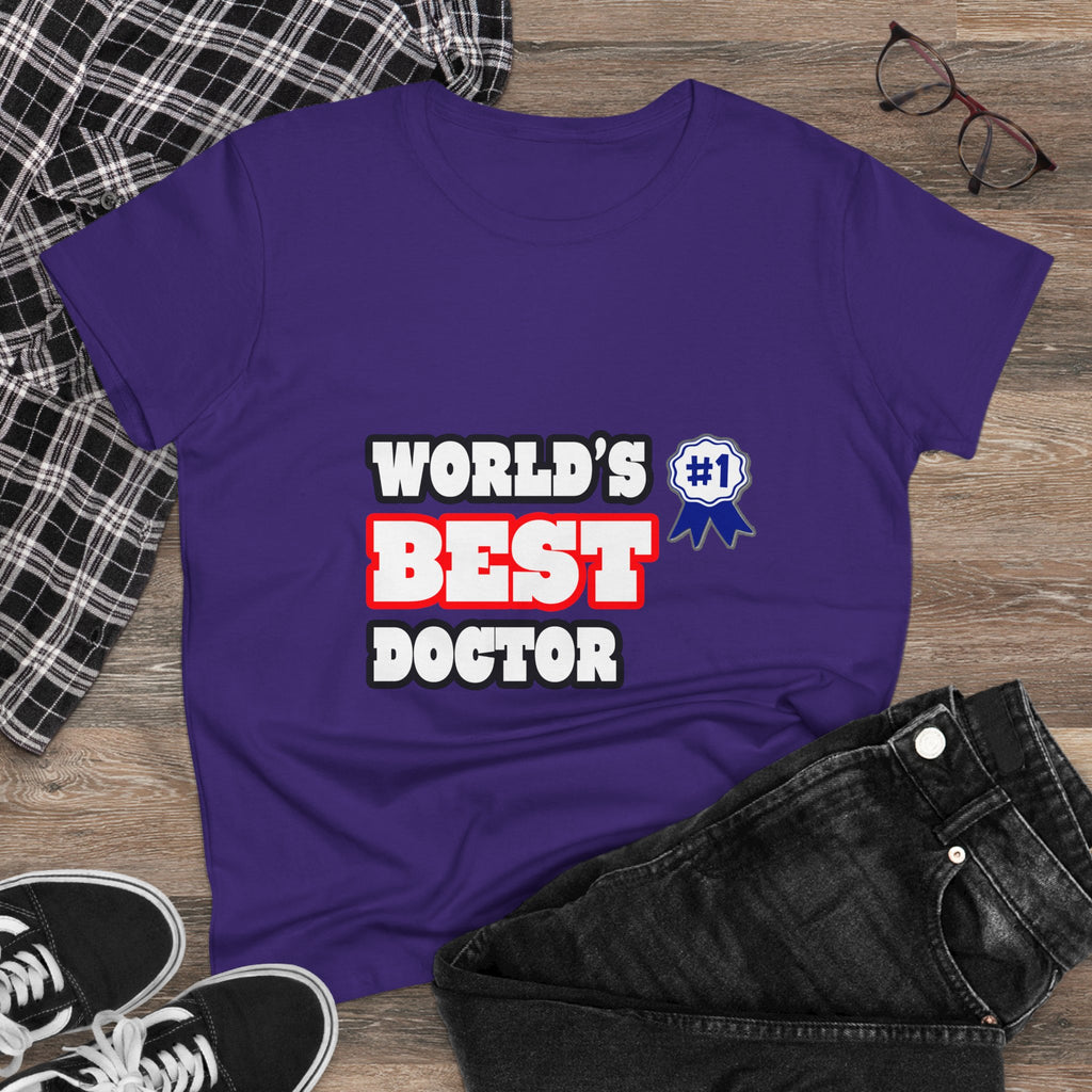 World's Best Doctor - Women's Midweight Cotton Tee