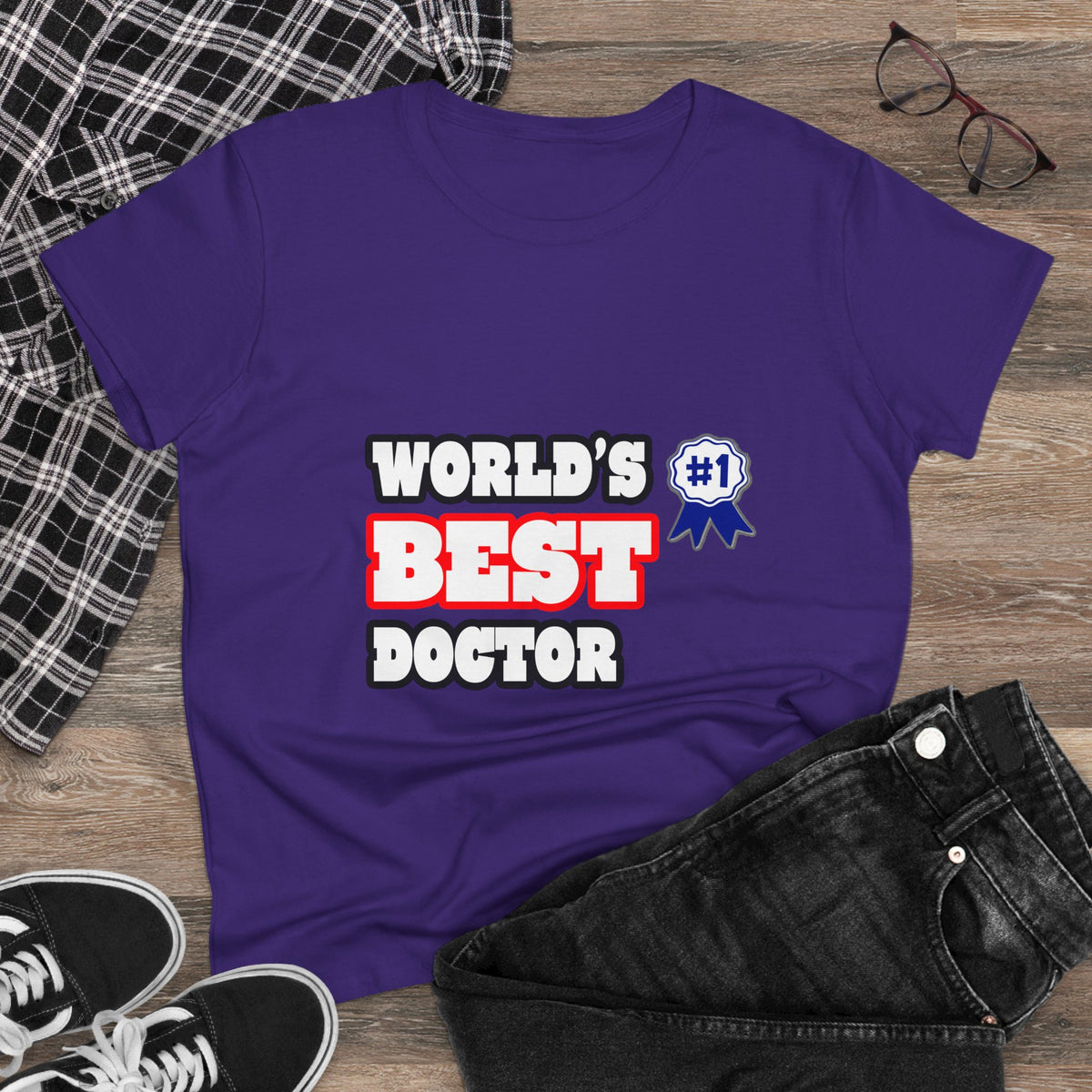 World's Best Doctor - Women's Midweight Cotton Tee