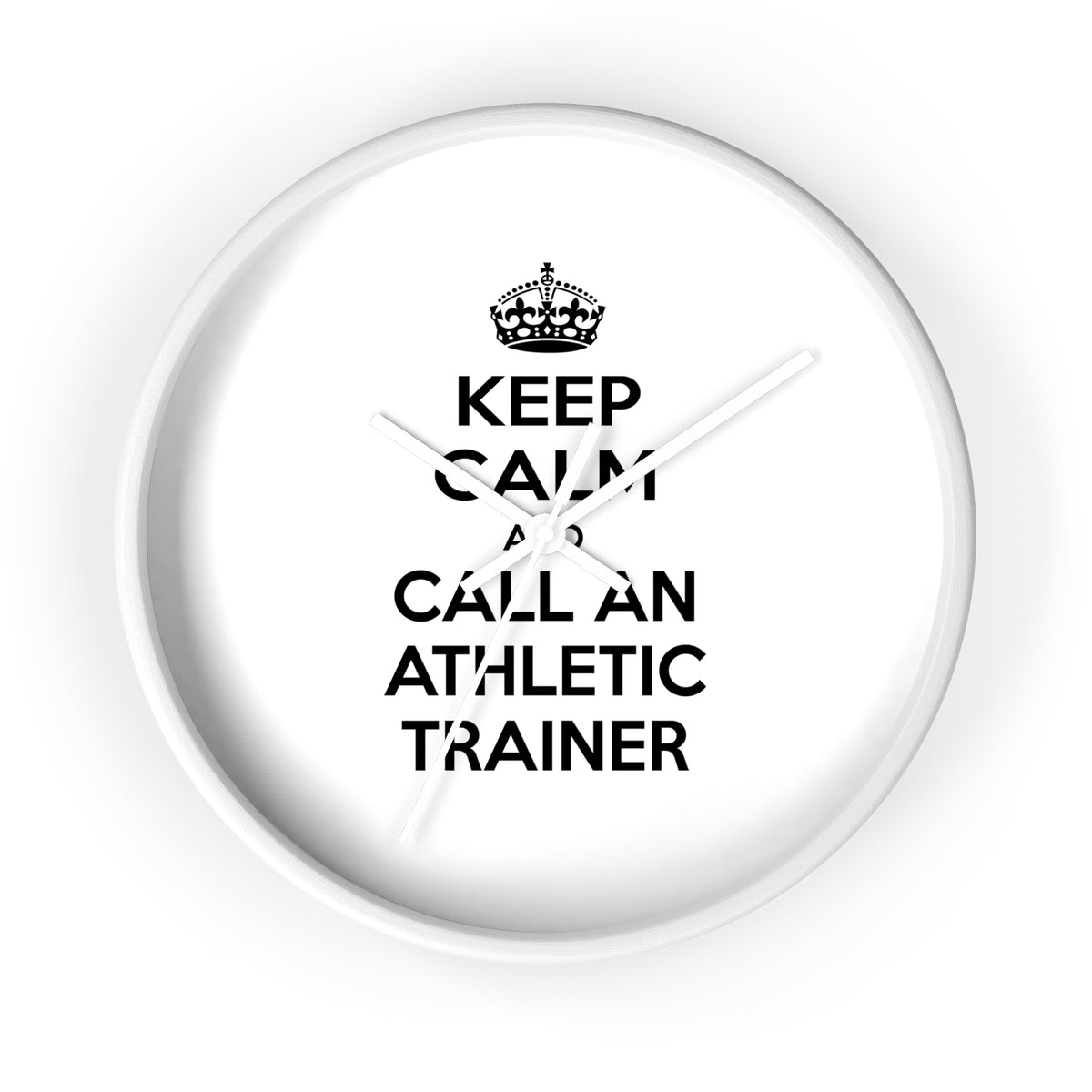 Keep Calm and Call an Athletic Trainer - Wall Clock
