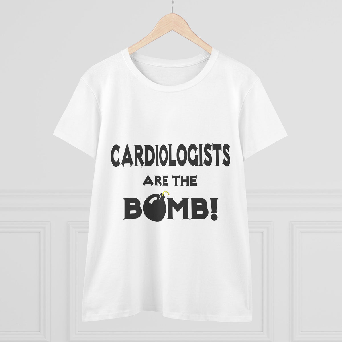 Cardiologists Are The Bomb! - Women's Midweight Cotton Tee