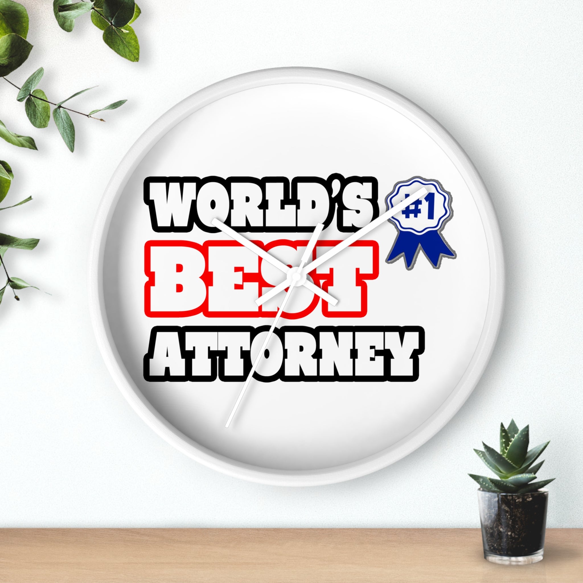 World's Best Attorney - Wall Clock