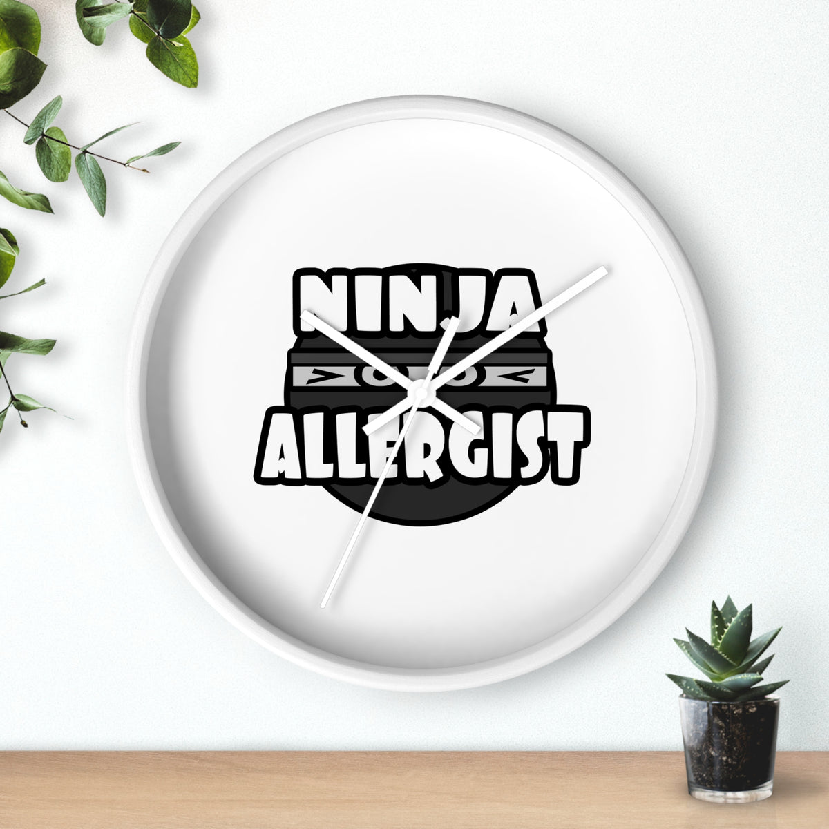 Ninja Allergist - Wall Clock