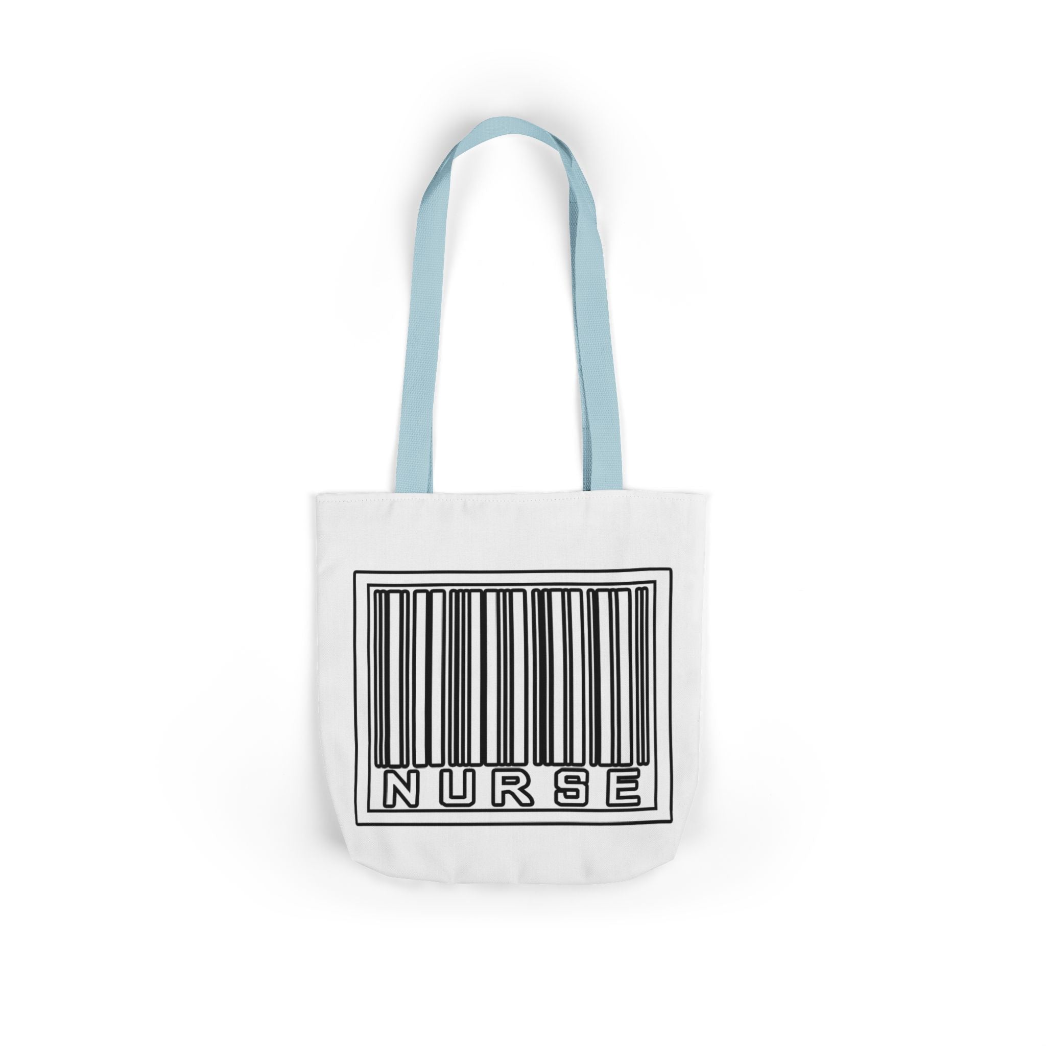 Barcode Nurse - Canvas Tote Bag, 5-Color Straps