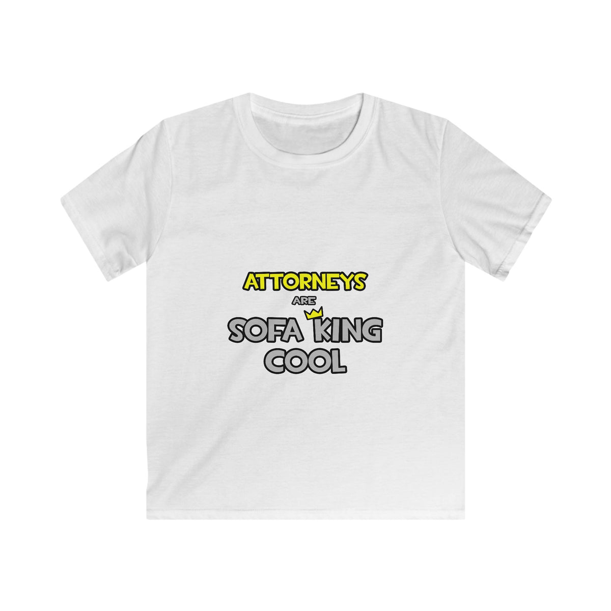 Attorneys Are Sofa King Cool - Kids Softstyle Tee
