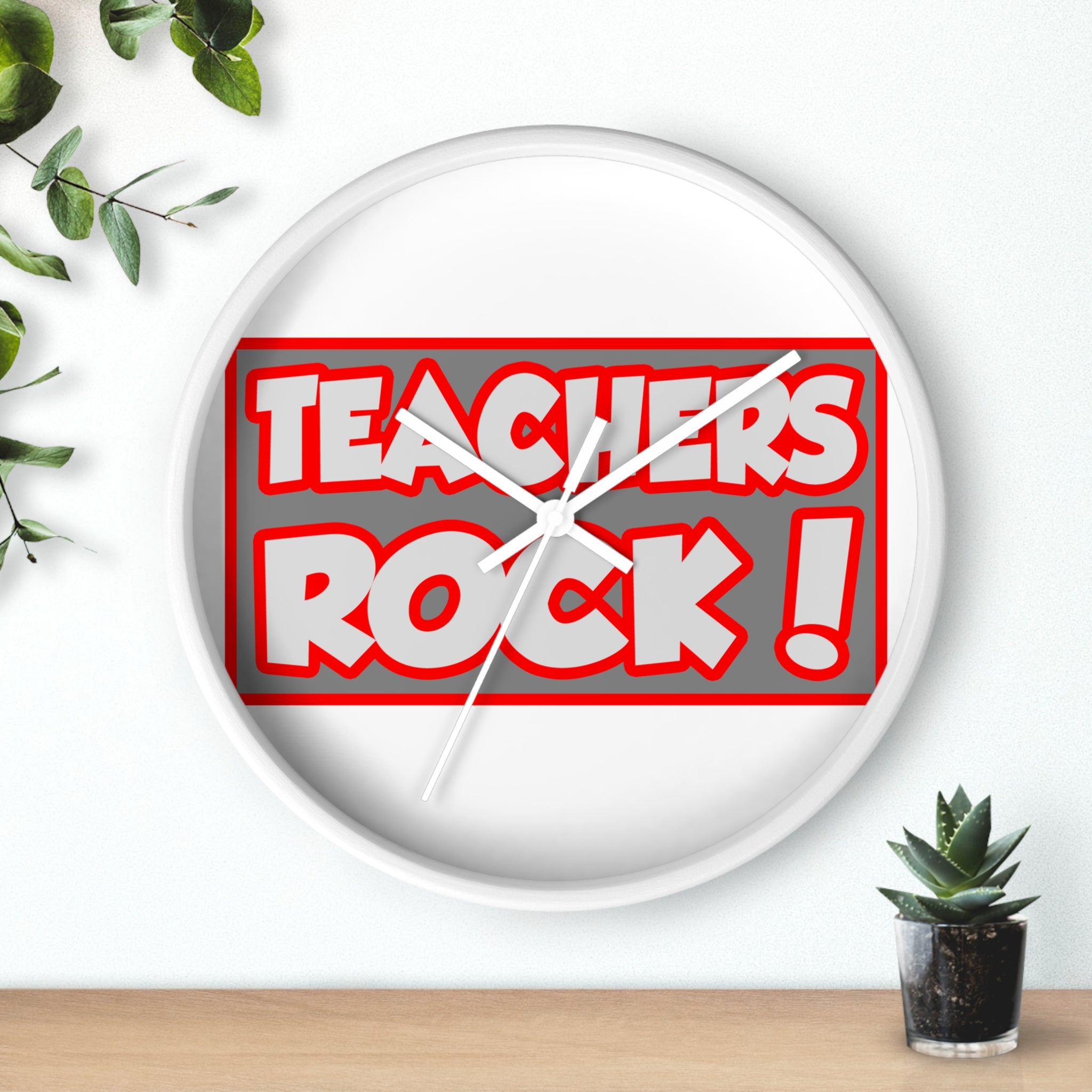 Teachers Rock! - Wall Clock