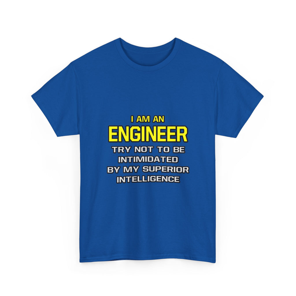 Engineer...Superior Intelligence - Unisex Heavy Cotton Tee