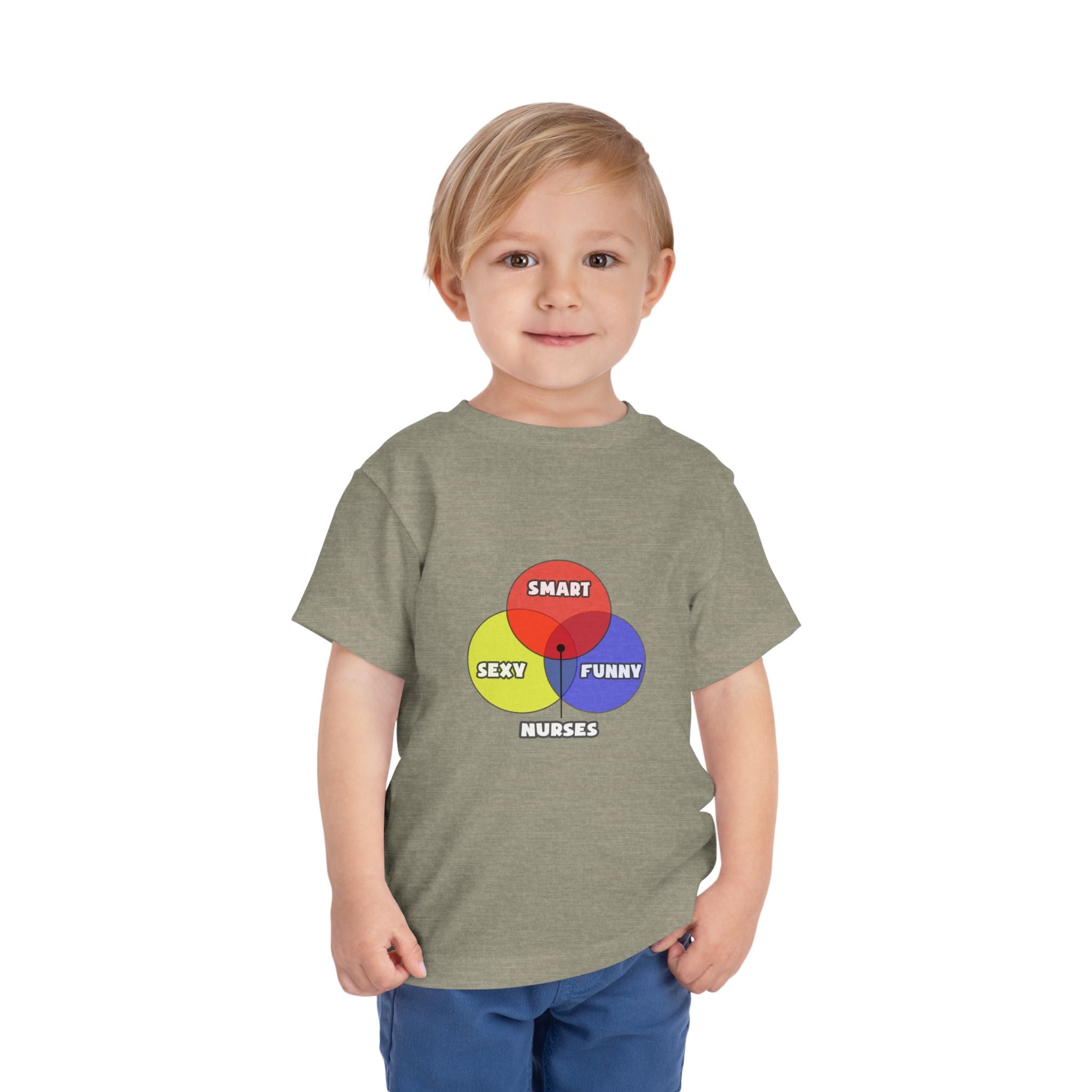 Venn Diagram .. Nurses - Toddler Short Sleeve Tee