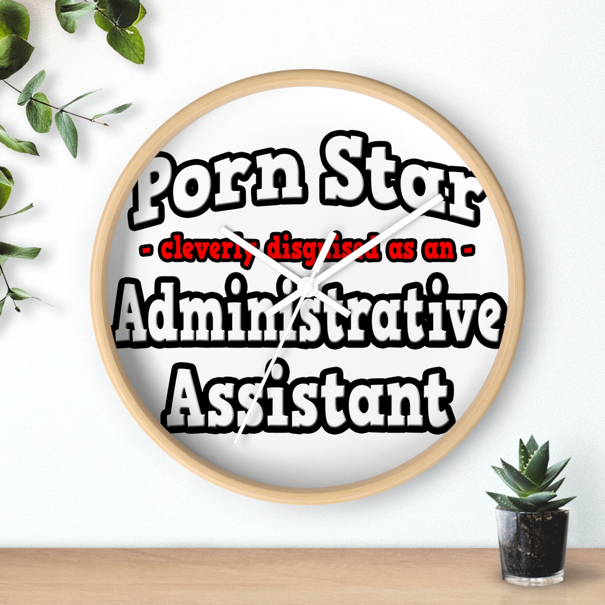 Porn Star...Administrative Assistant - Wall Clock