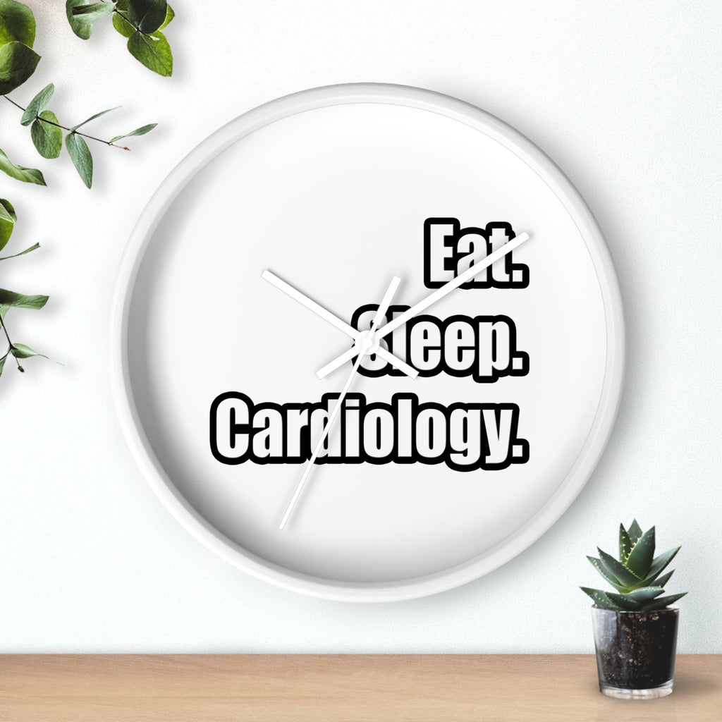 Eat. Sleep. Cardiology - Wall Clock