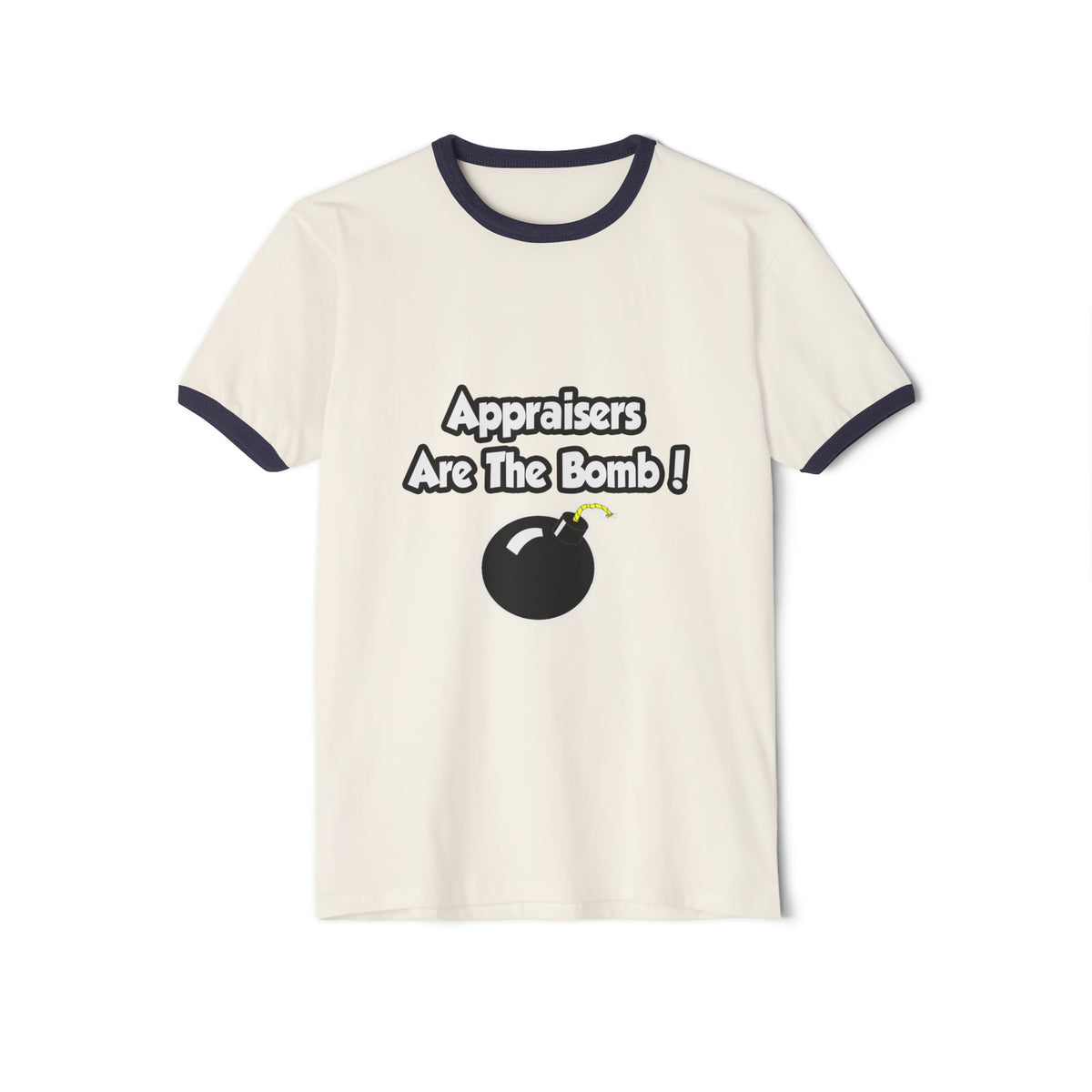 Appraisers Are The Bomb! - Unisex Cotton Ringer T-Shirt