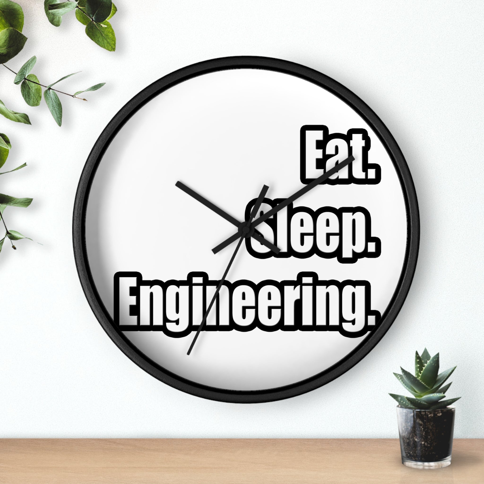 Eat. Sleep. Engineering - Wall Clock