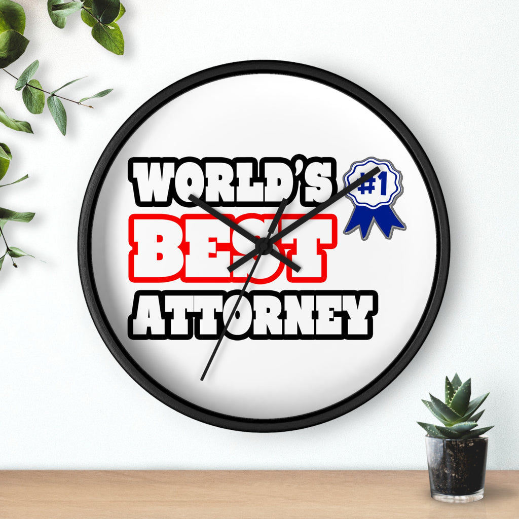 World's Best Attorney - Wall Clock