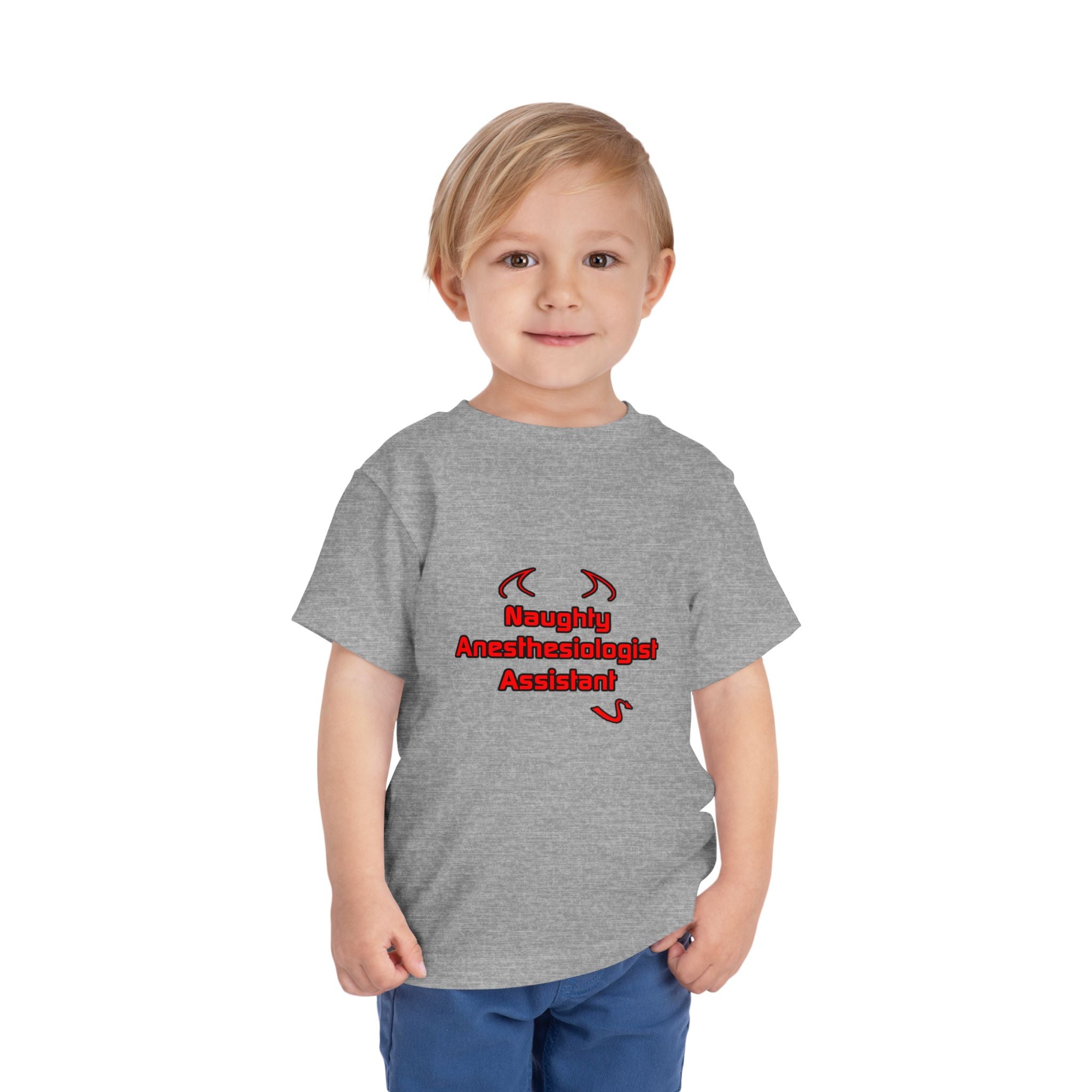 Naughty Anesthesiologist Assistant - Toddler Short Sleeve Tee