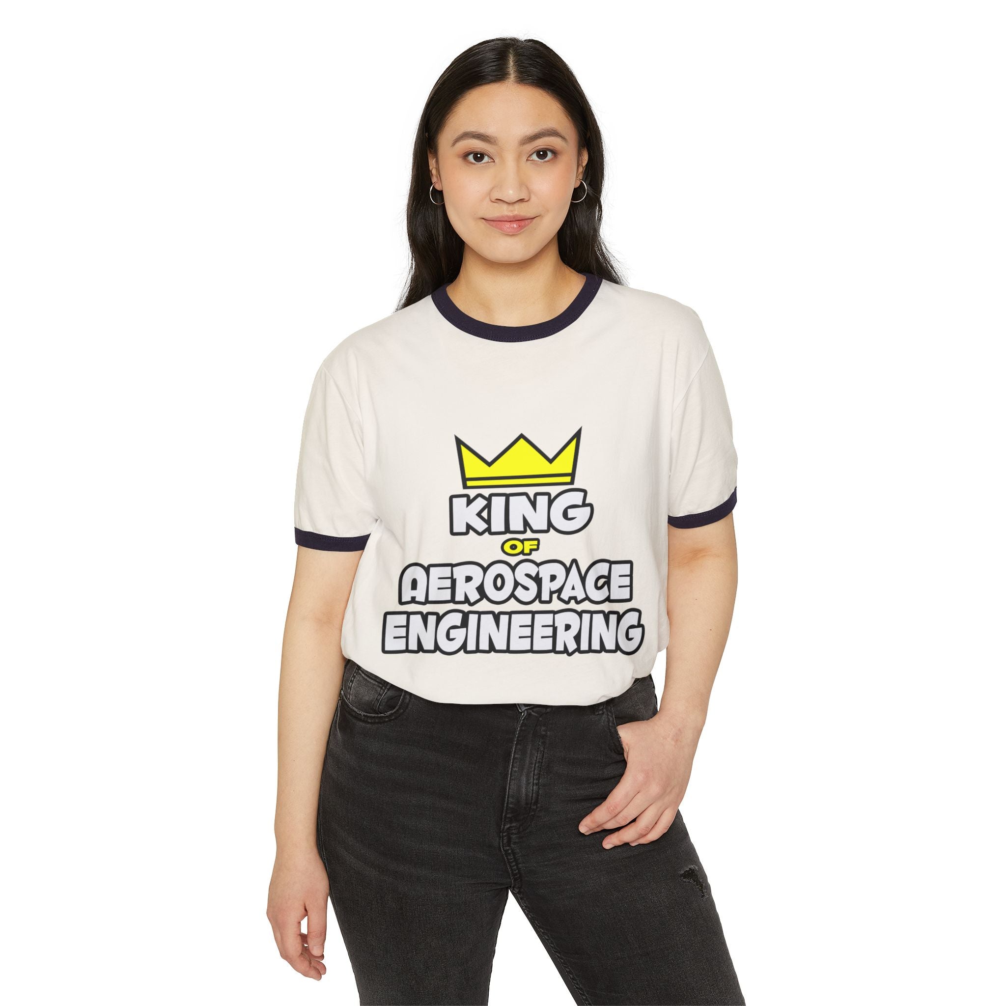 King of Aerospace Engineering - Unisex Cotton Ringer T-Shirt