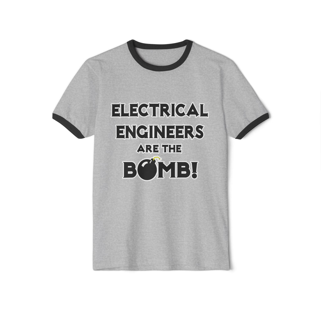 Electrical Engineers Are The Bomb! - Unisex Cotton Ringer T-Shirt