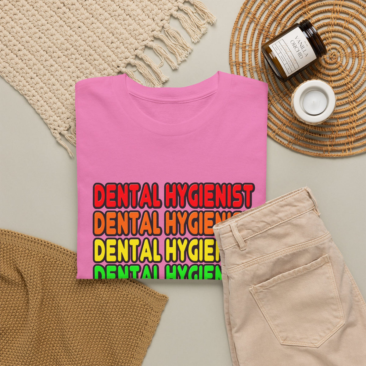 Rainbow Dental Hygienist - Unisex Heavy Cotton Tee