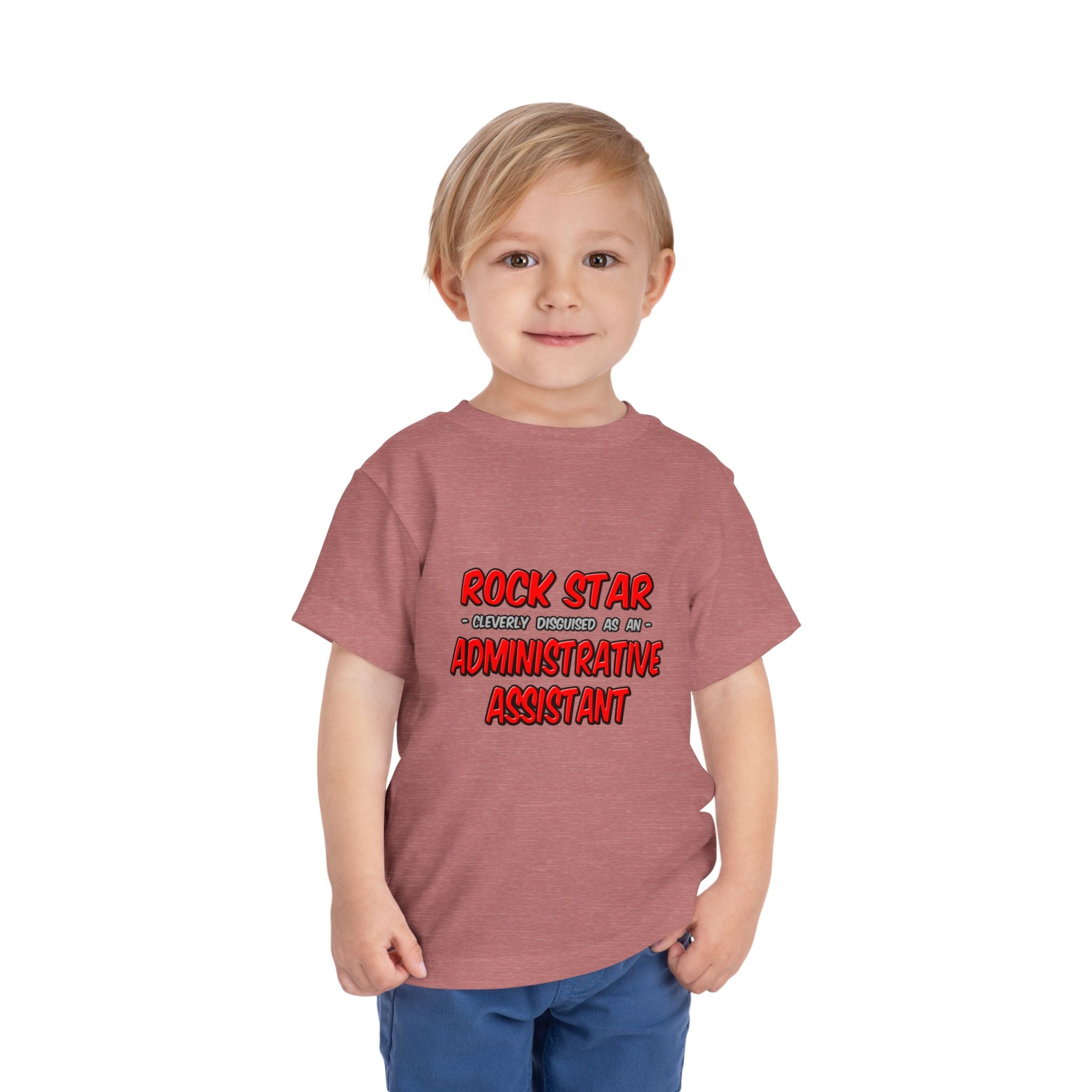 Rock Star...Administrative Assistant - Toddler Short Sleeve Tee