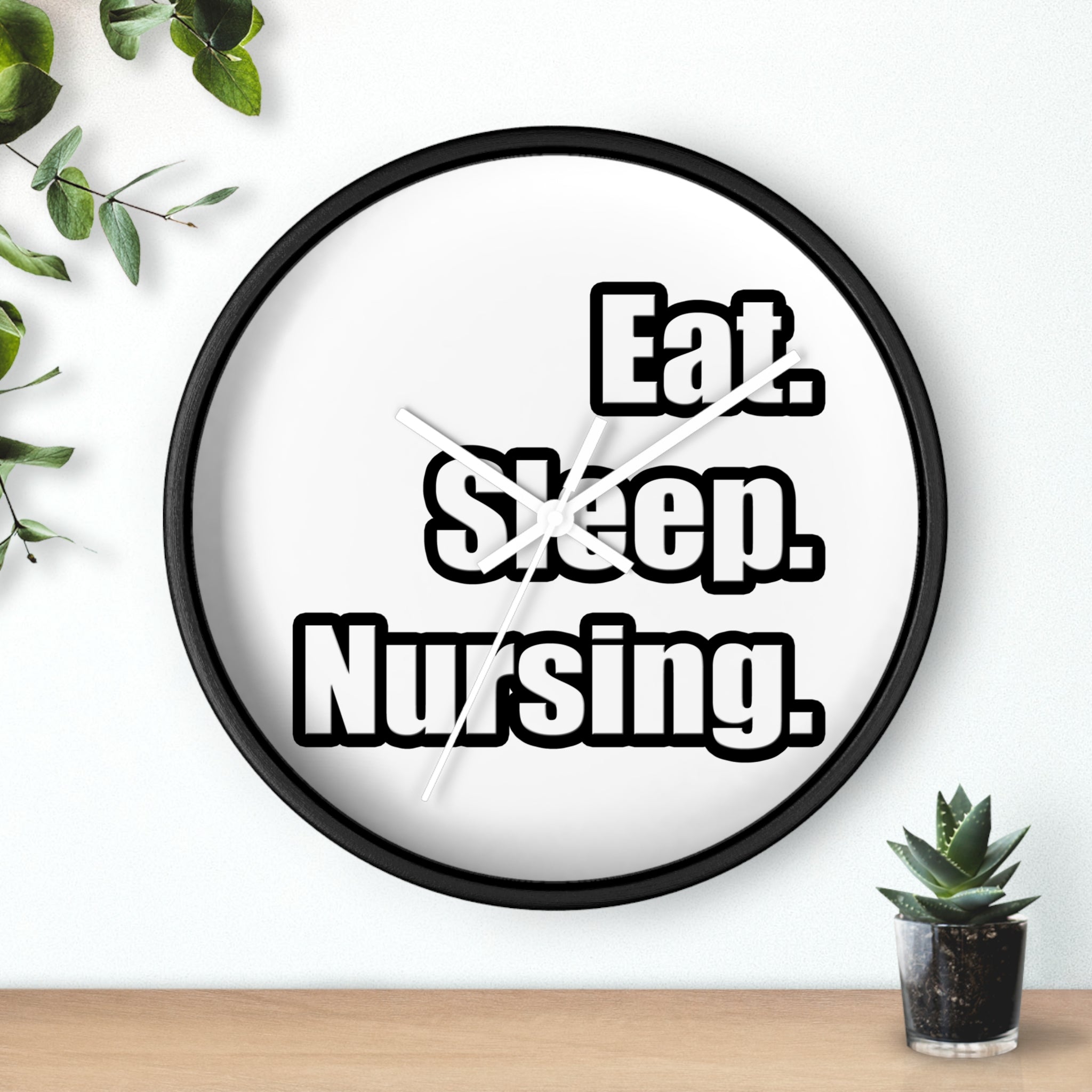 Eat. Sleep. Nursing. - Wall Clock