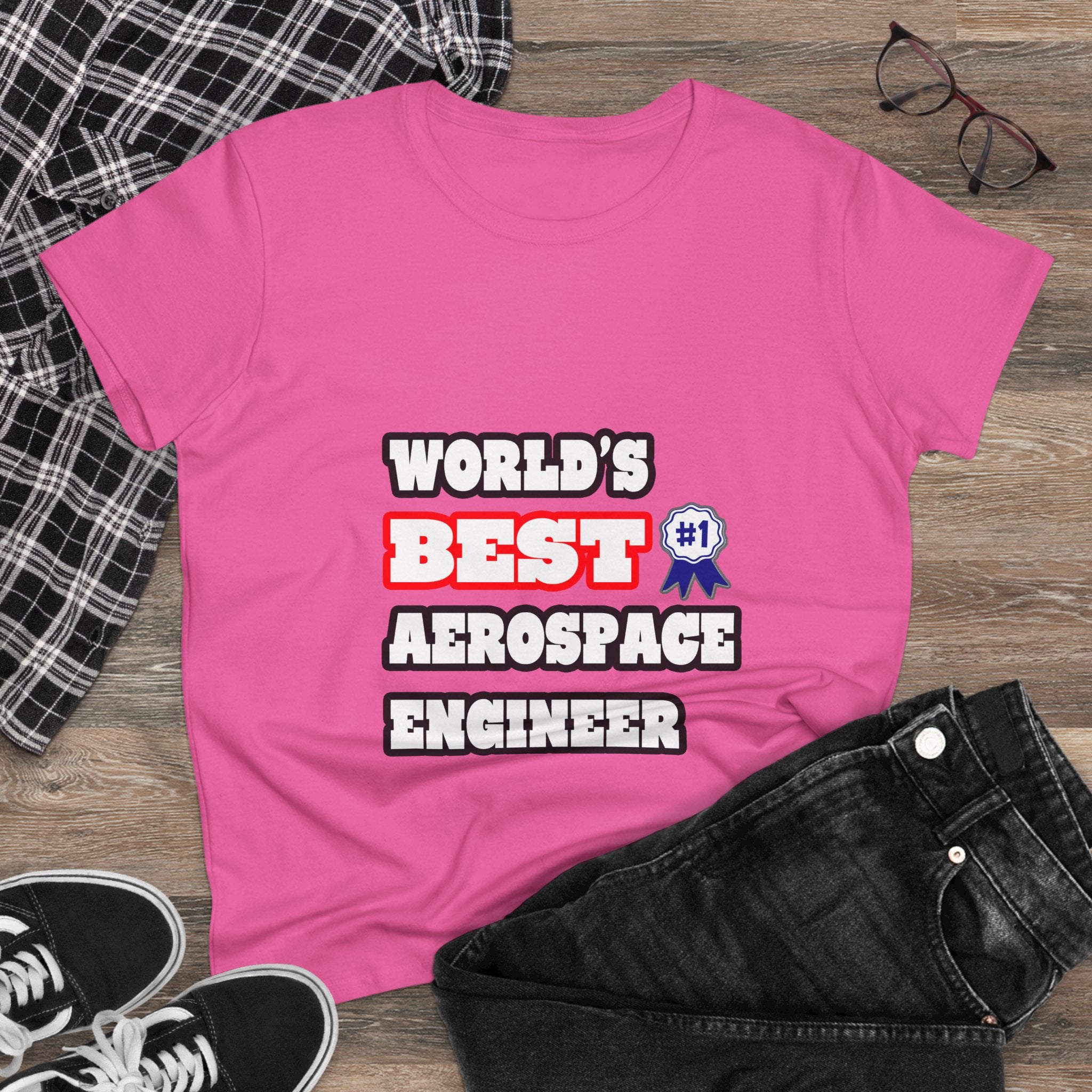 World's Best Aerospace Engineer - Women's Midweight Cotton Tee