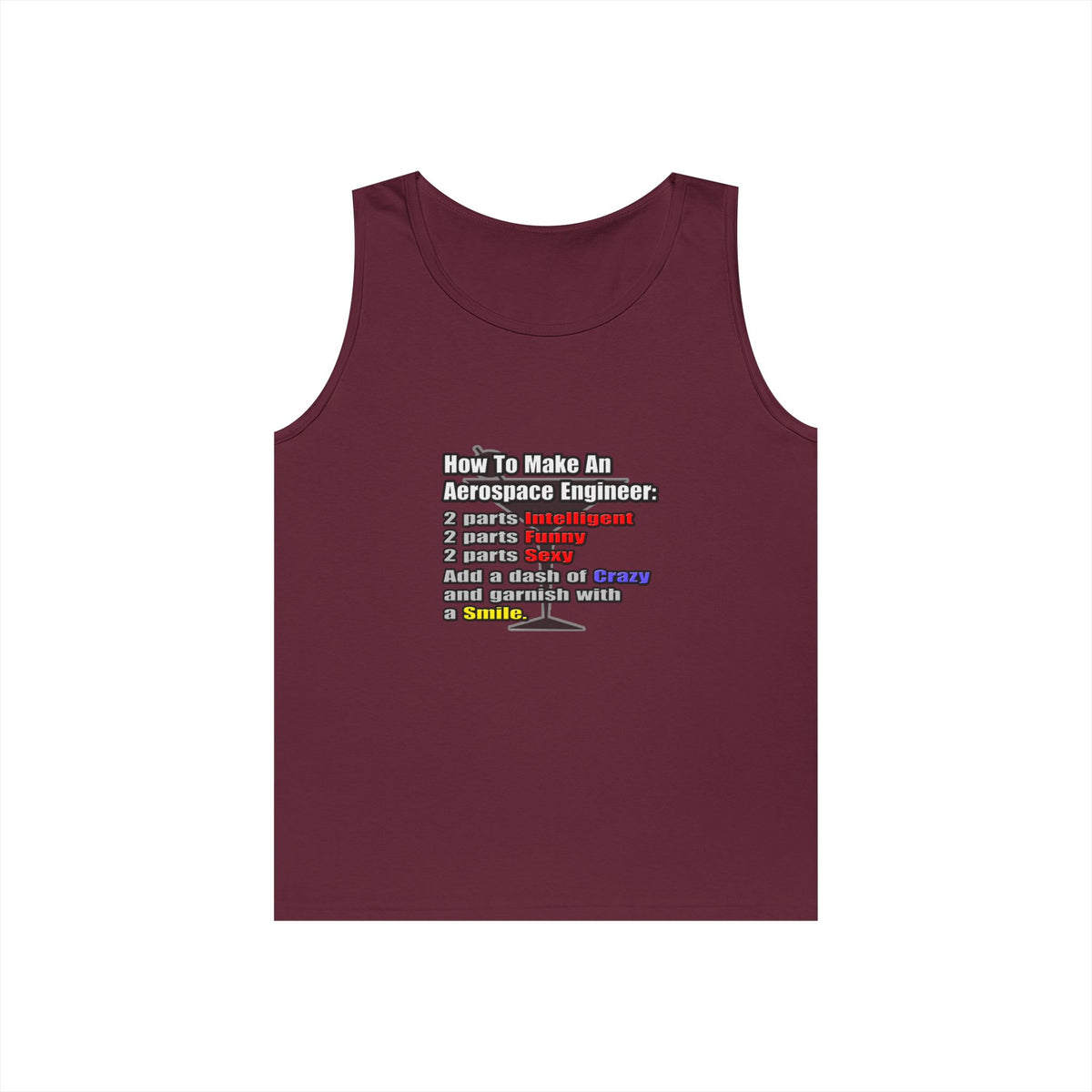 How To Make an Aerospace Engineer - Unisex Heavy Cotton Tank Top