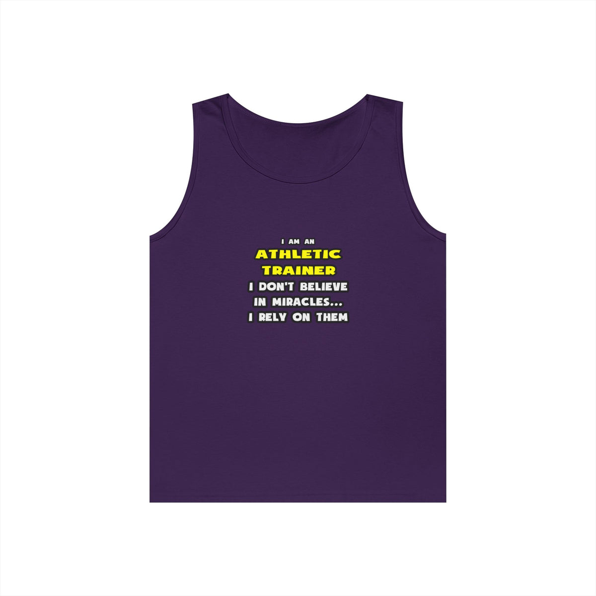 Miracles and Athletic Trainers ... Funny - Unisex Heavy Cotton Tank Top