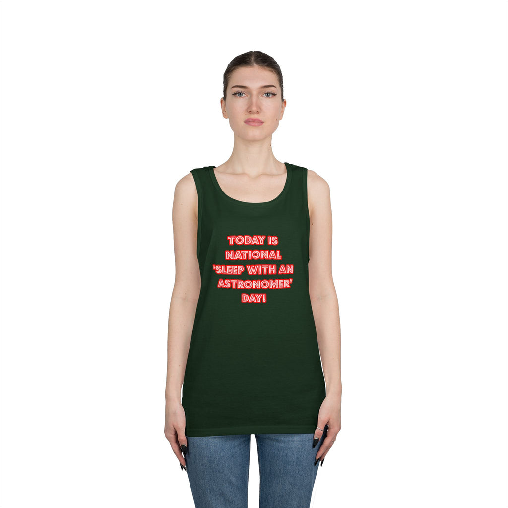 National 'Sleep With an Astronomer' Day - Unisex Heavy Cotton Tank Top