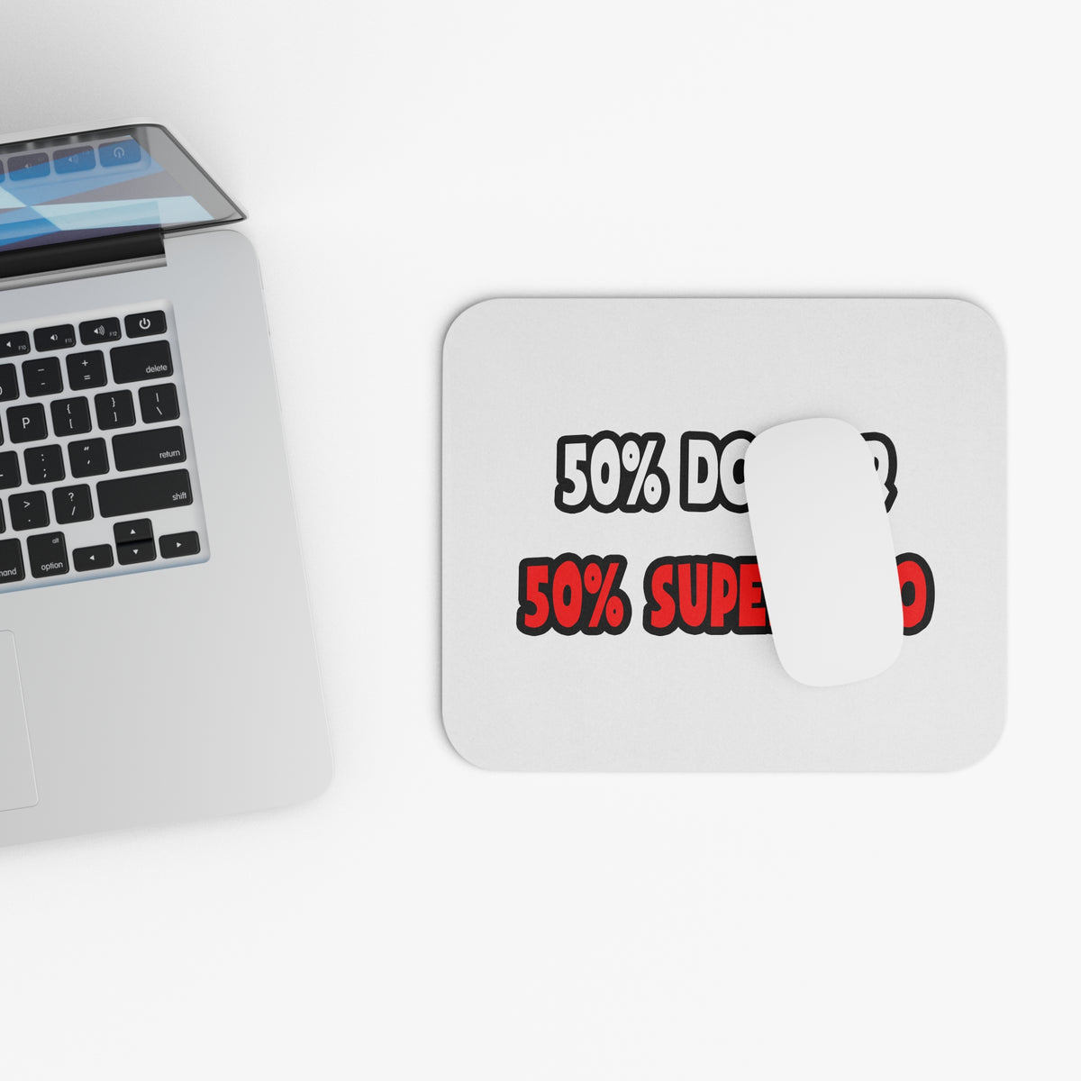 Half Doctor ... Half Superhero - Mouse Pad (Rectangle)