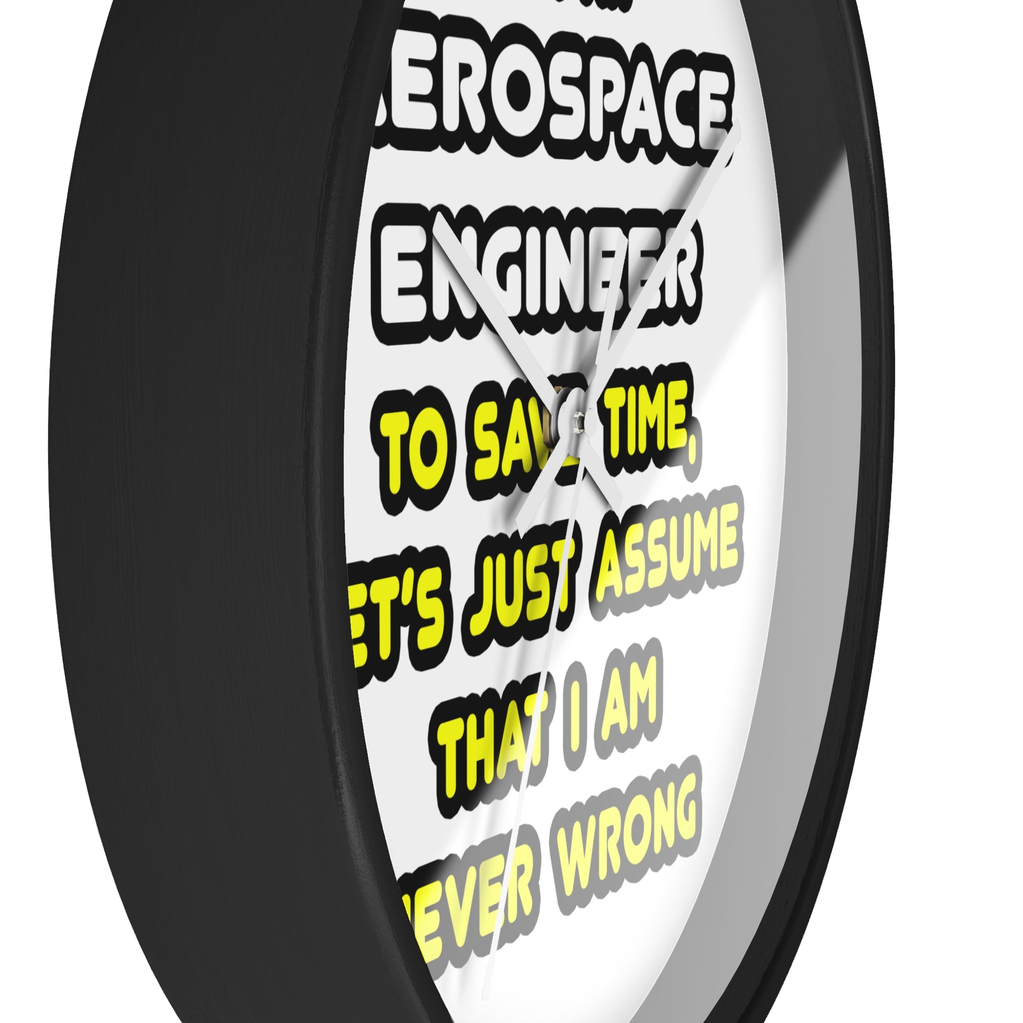 Funny Aerospace Engineer T Shirts and Gifts - Wall Clock