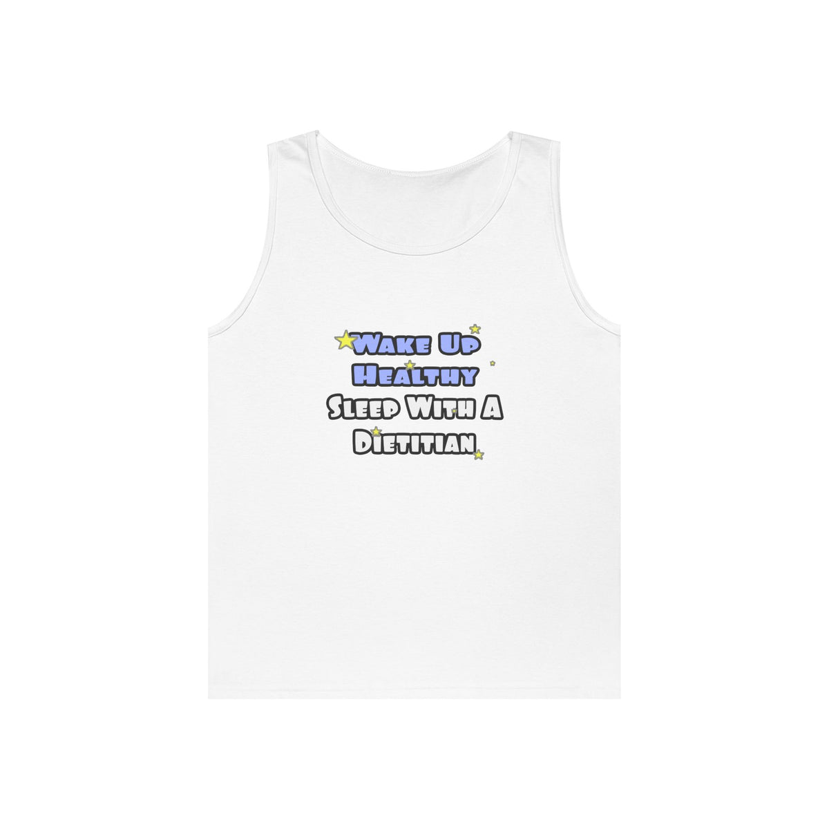 Wake Up Healthy...Sleep With a Dietitian - Unisex Heavy Cotton Tank Top