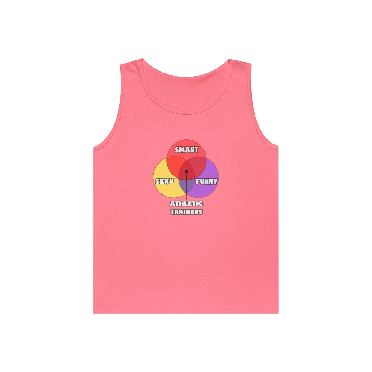 Venn Diagram .. Athletic Trainers - Unisex Heavy Cotton Tank Top