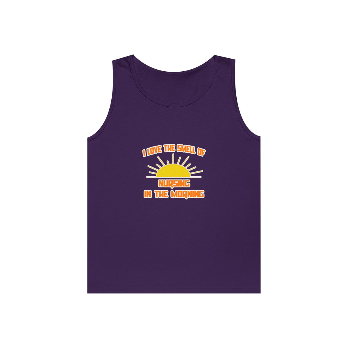 Smell of Nursing in the Morning - Unisex Heavy Cotton Tank Top