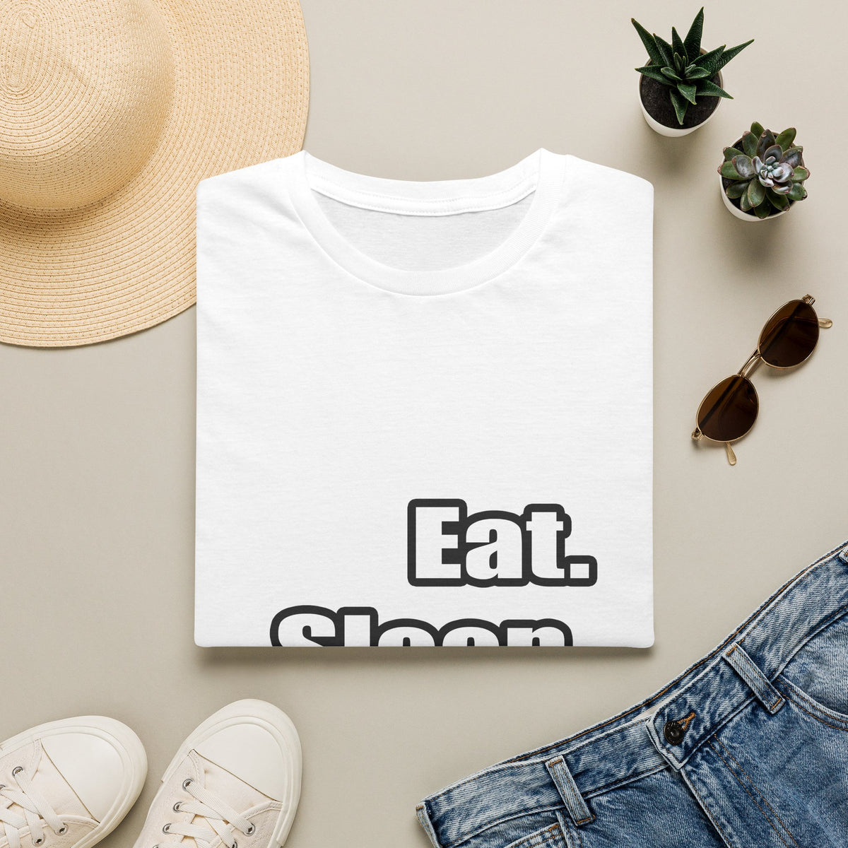 eat sleep teach - Unisex Softstyle T-Shirt