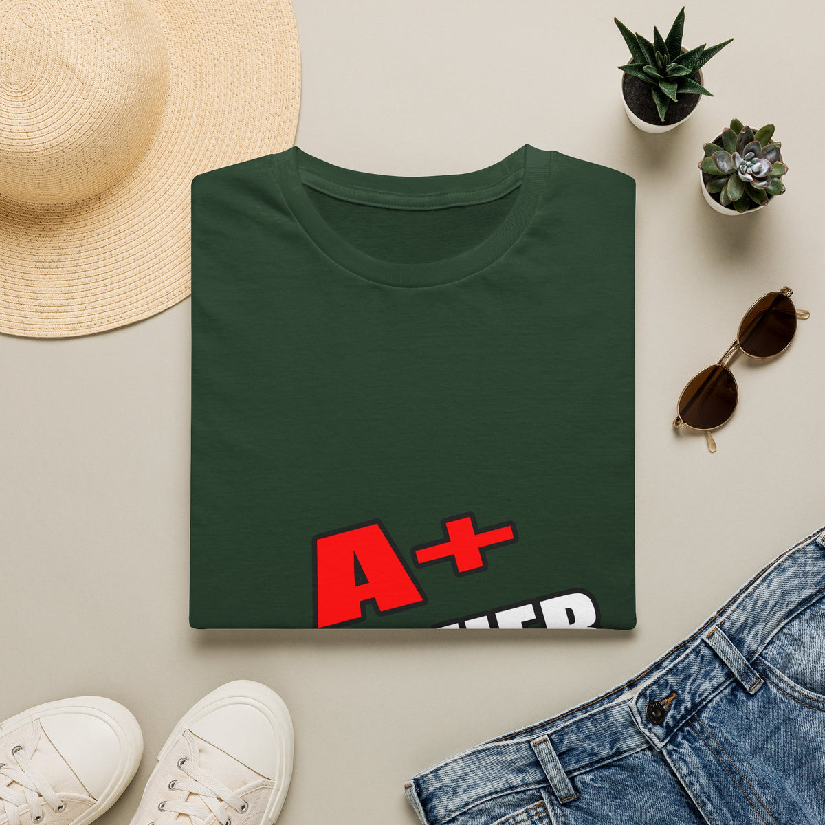 a plus teacher - Unisex Softstyle T-Shirt