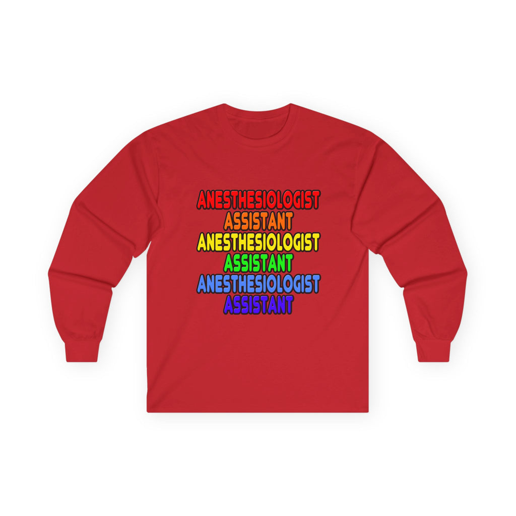 Rainbow Anesthesiologist Assistant - Unisex Ultra Cotton Long Sleeve Tee