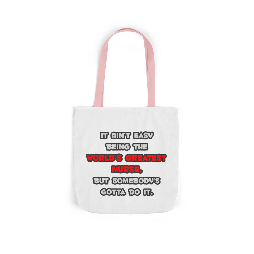 World's Greatest Nurse Joke - Canvas Tote Bag, 5-Color Straps