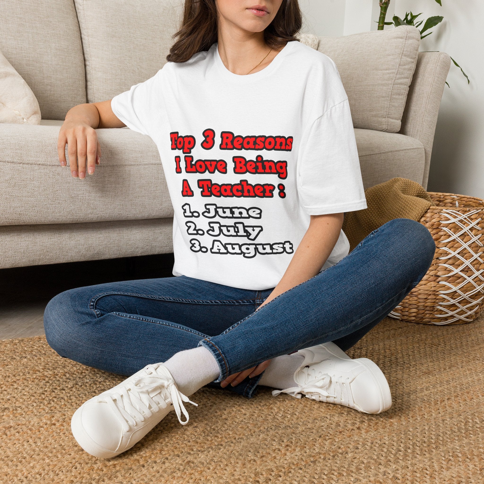 3 Reasons I Love Being a Teacher - Unisex Softstyle T-Shirt