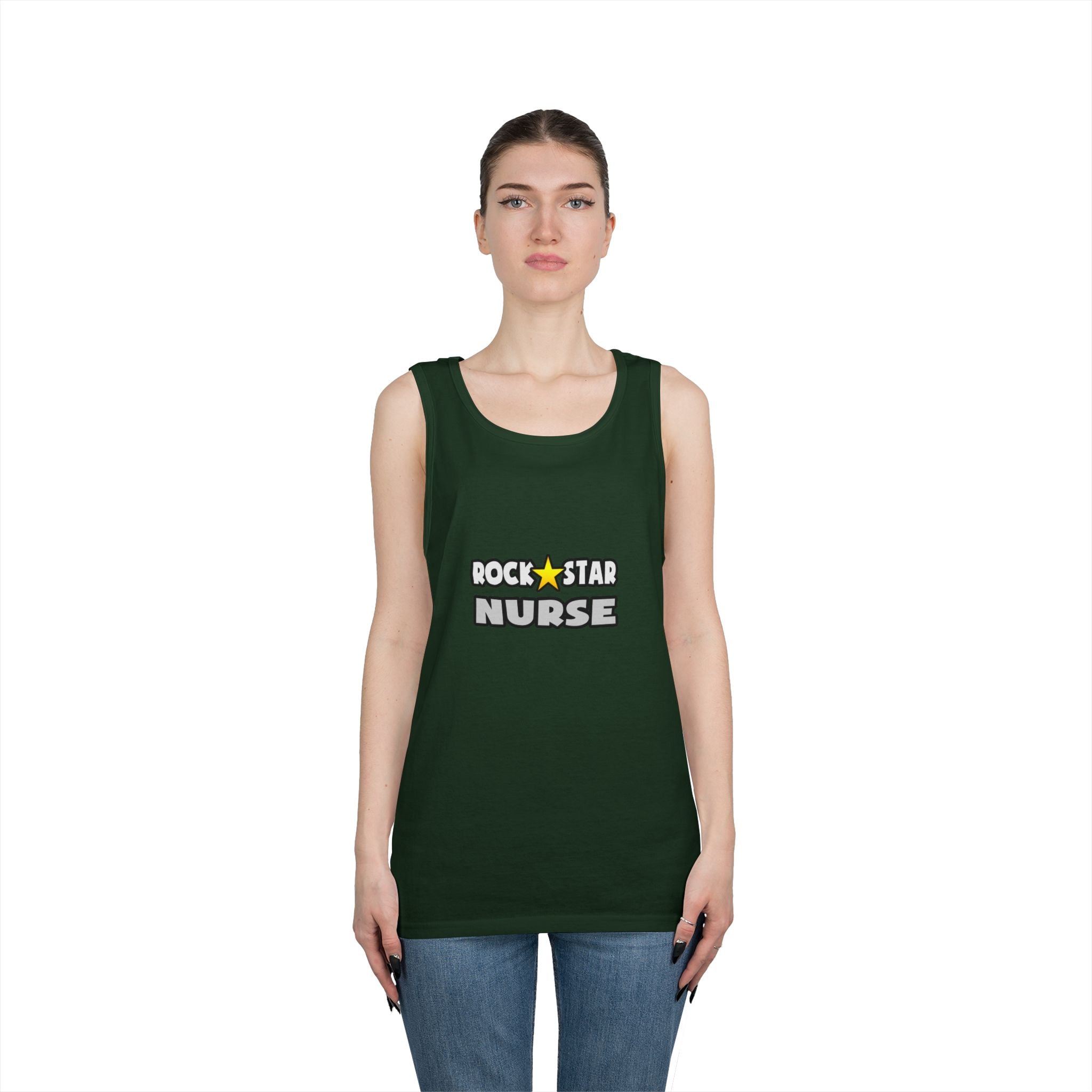 Rock Star Nurse (2) - Unisex Heavy Cotton Tank Top